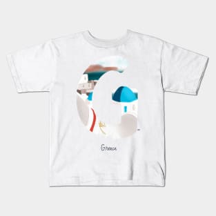 Bucket list destination - Greece Kids T-Shirt